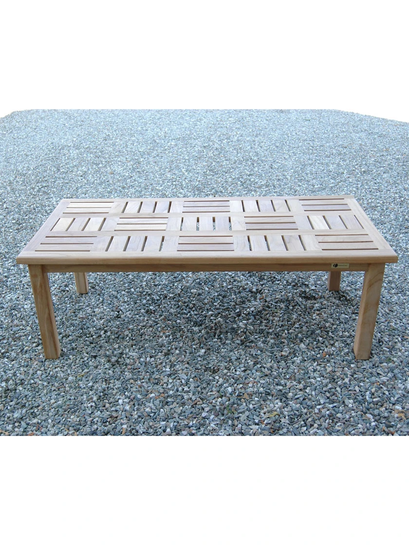 Basketweave Rectangular Table, Large 2 Basketweave Rectangular Table, Large - Image 2