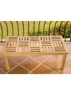 Basketweave Rectangular Table, Large 7 Basketweave Rectangular Table, Large -Nature's Yard Sales Store 36351 005v 1 basketweave teak coffee tables