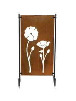 Poppy Corten Steel Screen -Nature's Yard Sales Store 3 4 crop 8612984 3178