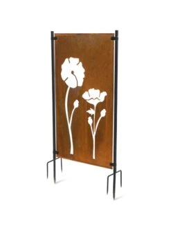 Poppy Corten Steel Screen -Nature's Yard Sales Store 3 4 crop 8612984 3180
