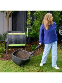 Maze 48 Gallon Compost Tumbler With Cart -Nature's Yard Sales Store 3 4 crop 8613576 03V