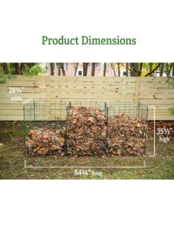 3-Bin Wire Composter -Nature's Yard Sales Store 40 280 dims GSC