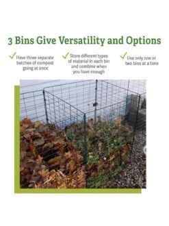3-Bin Wire Composter -Nature's Yard Sales Store 40 280 versatility GSC
