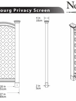Luxembourg Vinyl Privacy Screen -Nature's Yard Sales Store 8593147 03V tif