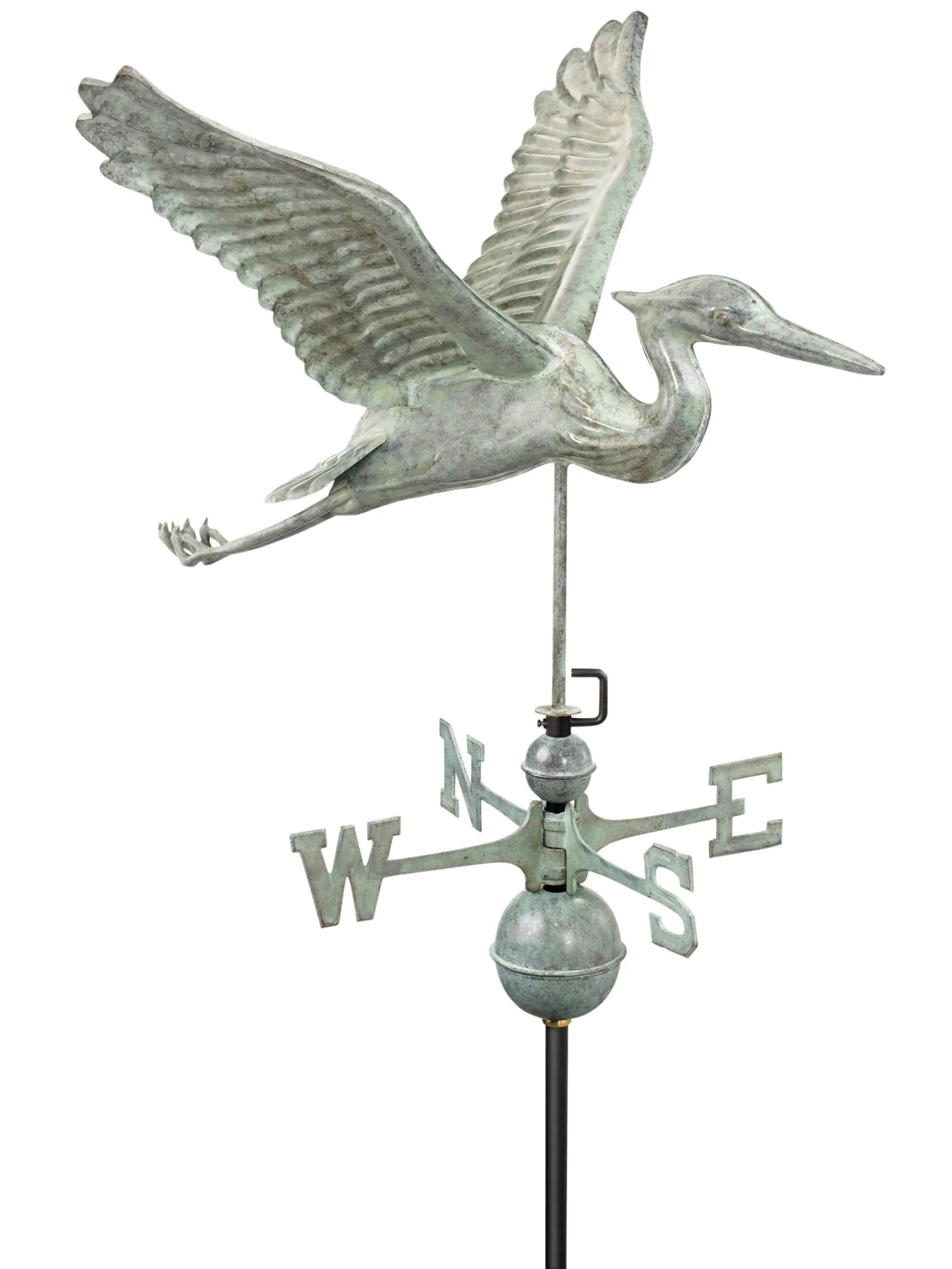 Verde Copper Heron Weathervane, Standard Size 3 Verde Copper Heron Weathervane, Standard Size - Image 3