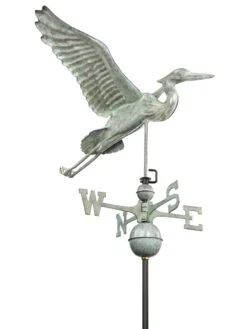 Verde Copper Heron Weathervane, Standard Size 7 Verde Copper Heron Weathervane, Standard Size -Nature's Yard Sales Store 8593536 004v
