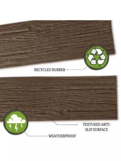 Recycled Rubber Railroad Tie Stepping Stone 8 Recycled Rubber Railroad Tie Stepping Stone -Nature's Yard Sales Store 8594281 3