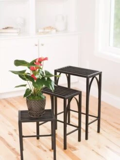 Gothic Arch Nesting Plant Stands, Set Of 3 -Nature's Yard Sales Store 8599023 14578 tif