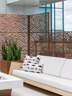 Veradek 2-Panel Privacy Screen Set, Flowleaf 10 Veradek 2-Panel Privacy Screen Set, Flowleaf -Nature's Yard Sales Store 8599212 06V tif