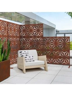 Veradek 2-Panel Privacy Screen Set, Star -Nature's Yard Sales Store 8599214 05v