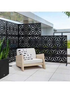 Veradek 2-Panel Privacy Screen Set, Star -Nature's Yard Sales Store 8599214 09v