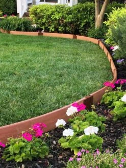 Curved Composite Landscape Edging Kit With 1" Boards -Nature's Yard Sales Store 8599404 03V tif