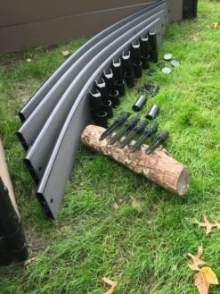 Curved Composite Landscape Edging Kit With 1" Boards -Nature's Yard Sales Store 8599404 16V tif