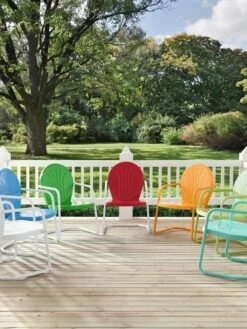 Crosley Griffith Metal Outdoor Chair -Nature's Yard Sales Store 8599640 01V tif