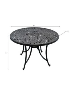 Crosley Sedona Cast Aluminum Dining Table 11 Crosley Sedona Cast Aluminum Dining Table -Nature's Yard Sales Store 8599662 01v