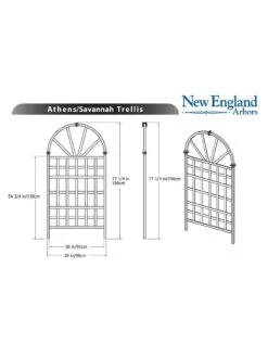 Savannah Composite Vinyl Trellis -Nature's Yard Sales Store 8599769 03v