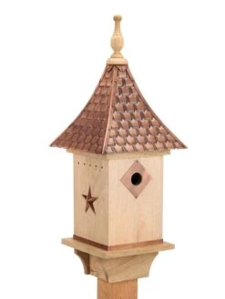 Copper Shingled Roof Bird House -Nature's Yard Sales Store 8600197 02v