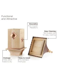 Copper Shingled Roof Bird House -Nature's Yard Sales Store 8600197 03v