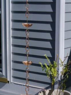 Umbrella Pure Copper Rain Chain, 8.5'