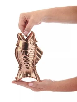 Fish Pure Copper Rain Chain, 8.5' -Nature's Yard Sales Store 8600209 02V tif