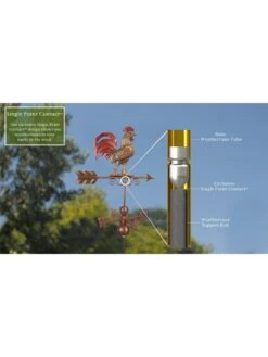 Bantam Rooster Copper Weathervane 8 Bantam Rooster Copper Weathervane -Nature's Yard Sales Store 8600280 07v