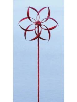 Feather Staked Wind Spinner, 15" -Nature's Yard Sales Store 8600479 02v feather staked wind spinner 15 inch red