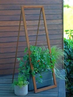 Mira Modern Garden Trellis Sr. -Nature's Yard Sales Store 8600513 06v mira modern garden trellis sr oxide