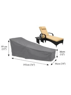 Bosmere Chaise Lounge Waterproof Chair Cover -Nature's Yard Sales Store 8608853 03v