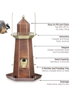 Lighthouse Bird Feeder -Nature's Yard Sales Store 8609055 05v