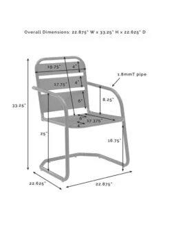 Crosley Brighton Chair Set, Set Of 2 -Nature's Yard Sales Store 8609288 38v