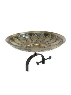 Achla Designs African Daisy Birdbath With Over-the-Rail Bracket -Nature's Yard Sales Store 8609295 04v
