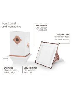 Villa Copper Shingle Bird House 6 Villa Copper Shingle Bird House -Nature's Yard Sales Store 8609499 03v