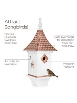 Villa Copper Shingle Bird House 7 Villa Copper Shingle Bird House -Nature's Yard Sales Store 8609499 04v