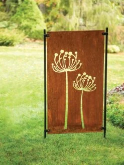 Queen Anne's Lace Corten Steel Screen -Nature's Yard Sales Store 8609526 00526 tif