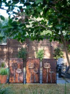 Queen Anne's Lace Corten Steel Screen -Nature's Yard Sales Store 8609526 6301 tif