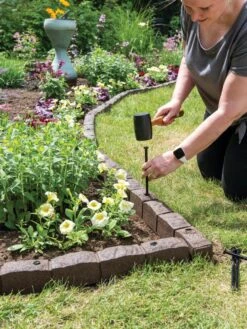 Roman Stone Recycled Rubber Landscape Edging, 4' 7 Roman Stone Recycled Rubber Landscape Edging, 4' -Nature's Yard Sales Store 8609898 019 tif