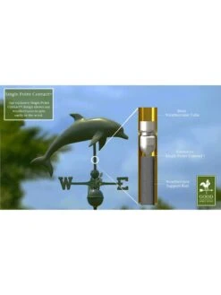Dolphin Weathervane -Nature's Yard Sales Store 8610227 03v