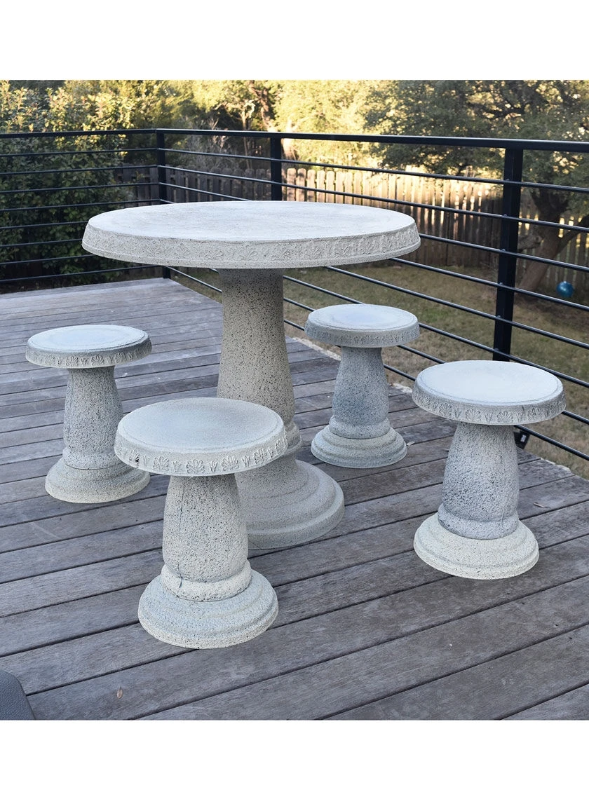 Patio Set, Round Table & 4 Stools 1 Patio Set, Round Table & 4 Stools