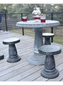 Patio Set, Round Table & 4 Stools 12 Patio Set, Round Table & 4 Stools -Nature's Yard Sales Store 8610576 11v
