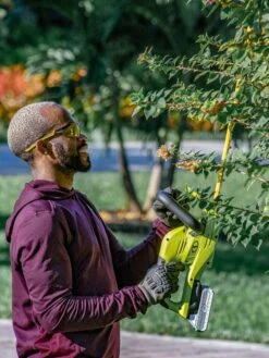 Sun Joe 24V-HT22-LTE 24-Volt ION+ Cordless Hedge Trimmer Kit | 22-Inch | W/ 2.0-Ah Battery And Charger -Nature's Yard Sales Store 8610657 06v