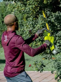 Sun Joe 24V-HT22-LTE 24-Volt ION+ Cordless Hedge Trimmer Kit | 22-Inch | W/ 2.0-Ah Battery And Charger -Nature's Yard Sales Store 8610657 07v