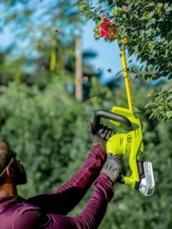 Sun Joe 24V-HT22-LTE 24-Volt ION+ Cordless Hedge Trimmer Kit | 22-Inch | W/ 2.0-Ah Battery And Charger -Nature's Yard Sales Store 8610657 08v