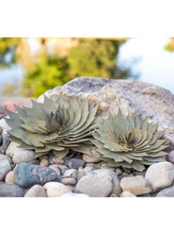 Desert Steel Spiral Aloe Sculpture -Nature's Yard Sales Store 8610749 04v
