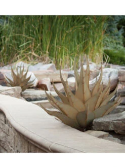 Desert Steel Sharkskin Agave Sculpture -Nature's Yard Sales Store 8610753 04v