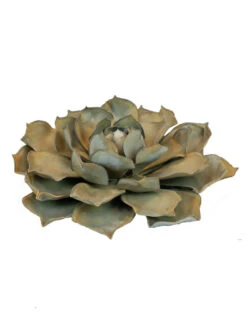 Desert Steel Blue Rose Succulent Sculpture -Nature's Yard Sales Store 8610763 01v desert steel blue rose succulent small