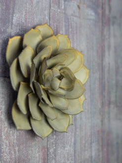 Desert Steel Blue Rose Succulent Sculpture -Nature's Yard Sales Store 8610764 02v