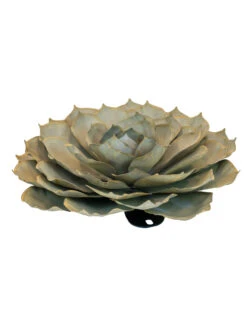 Desert Steel Blue Rose Succulent Sculpture -Nature's Yard Sales Store 8610765 01v desert steel blue rose succulent medium