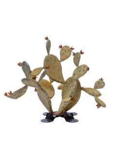 Desert Steel Prickly Pear Cactus Sculpture, Redondo 7 Desert Steel Prickly Pear Cactus Sculpture, Redondo -Nature's Yard Sales Store 8610768 04v