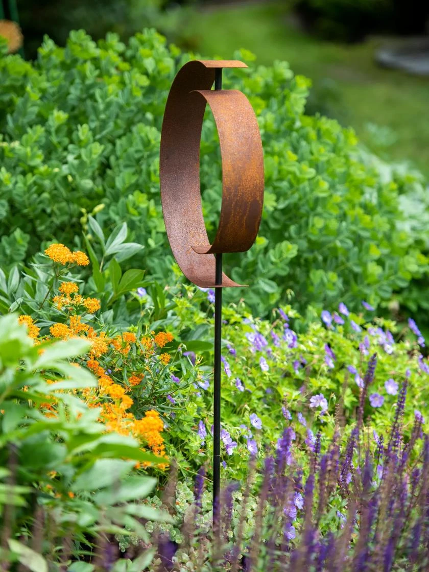 Corten Circle Garden Sculpture 2 Corten Circle Garden Sculpture - Image 2