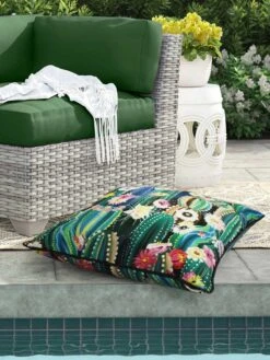 Outdoor Decor™ Floor Pillows, 24" X 24" -Nature's Yard Sales Store 8611118 109v cact outdoor floor deco pillow 24x24 multi cactus